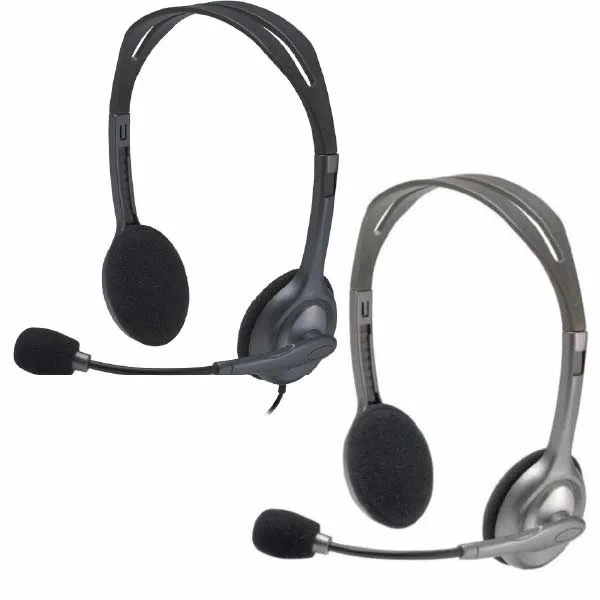 Logitech H111 Wired Headset, Stereo Headphones with Noise-Cancelling Microphone